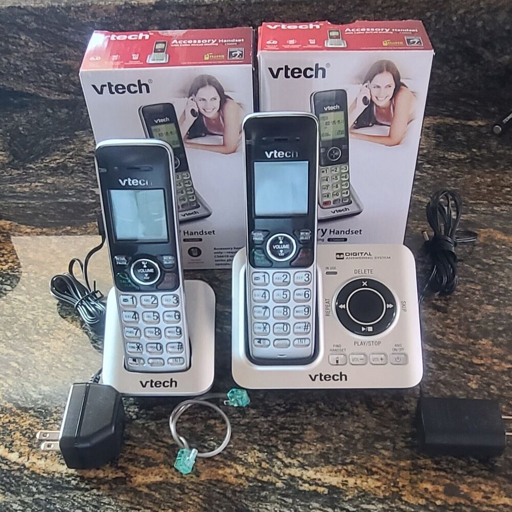 VTech CS6629 4-Handset Cordless Landline Phone w/ Power Consuming ECO RoHS